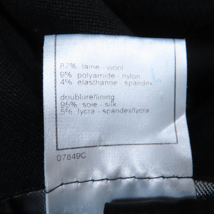 美品☆CHANEL シャネル ヴィンテージ 98A P12059V06804 ココマークボタン ギャザーデザイン コート ブラック 36 フランス製 レディース