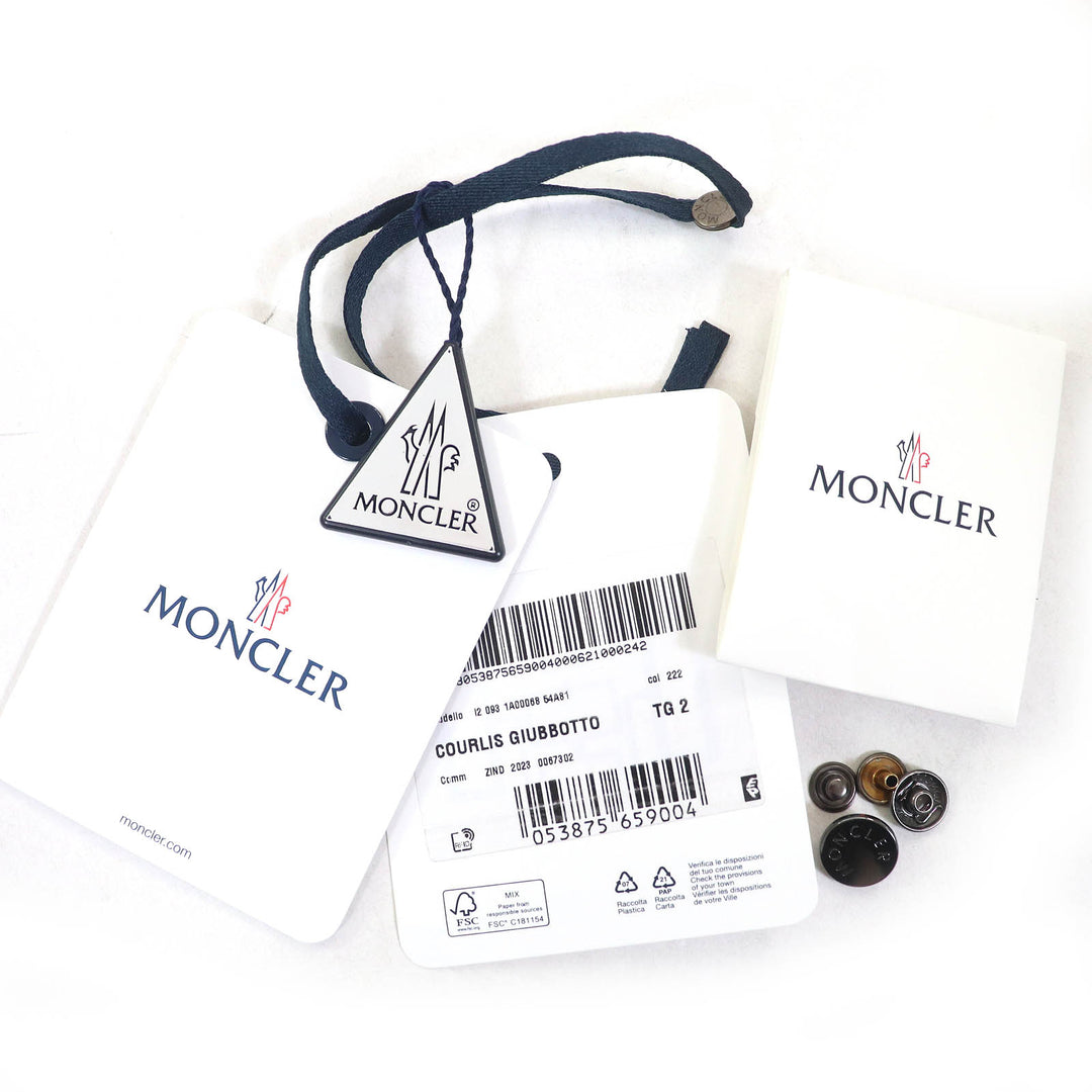 未使用品△MONCLER モンクレール 24SS COURLIS ロゴワッペン キルティング ライト ダウンジャケット サンドベージュ 2 正規品 レディース