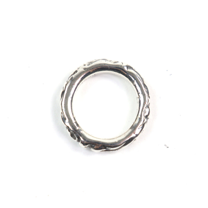 美品○CHROME HEARTS クロムハーツ SCRL BAND スクロールバンドリング 925 リング・指輪 シルバー 日本サイズ15号相当 重量9.4g メンズ