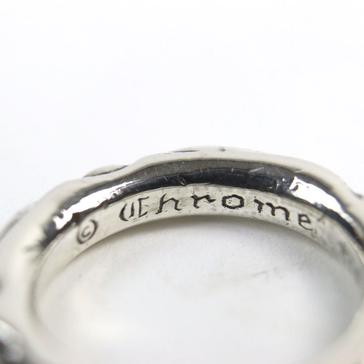 美品○CHROME HEARTS クロムハーツ SCRL BAND スクロールバンドリング 925 リング・指輪 シルバー 日本サイズ15号相当 重量9.4g メンズ