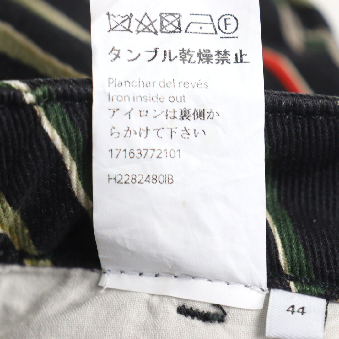 美品○LOEWE×Paulas Ibiza ロエベ×パウラズイビザ H2282480IB ロゴ刺繍 レザーパッチ付フィッシャーマンパンツ 総柄44 正規品 メンズ