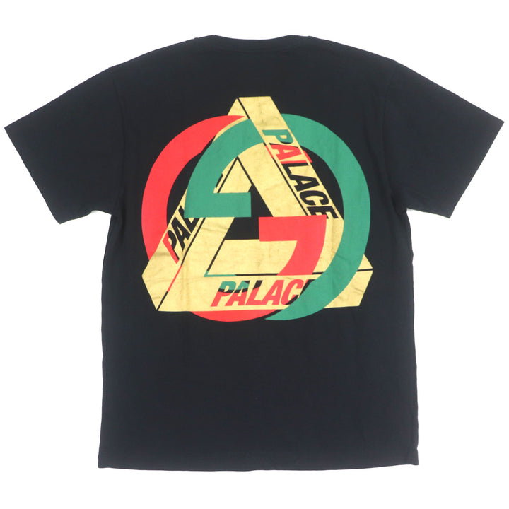 美品▼GUCCI Palace グッチ パレス 548334 プリント クルーネック ショートスリーブ 半袖Ｔシャツ ブラック XS イタリア製 正規品 メンズ