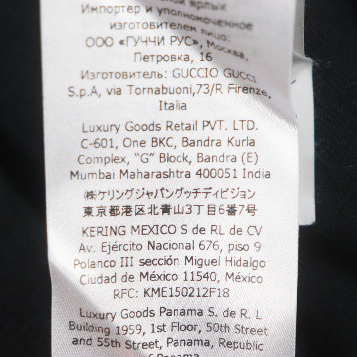 美品▼GUCCI Palace グッチ パレス 548334 プリント クルーネック ショートスリーブ 半袖Ｔシャツ ブラック XS イタリア製 正規品 メンズ
