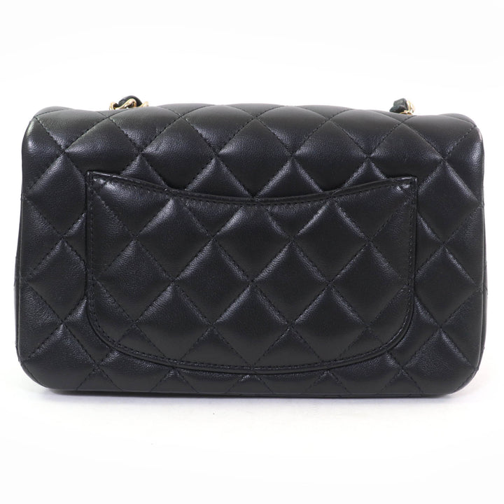 未使用品☆CHANEL シャネル A69900 ミニマトラッセ 20 ラムスキン ランダムシリアル チェーン ショルダーバッグ ブラックゴールド金具
