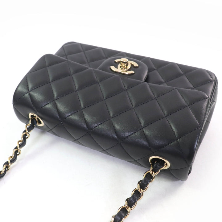 未使用品☆CHANEL シャネル A69900 ミニマトラッセ 20 ラムスキン ランダムシリアル チェーン ショルダーバッグ ブラックゴールド金具