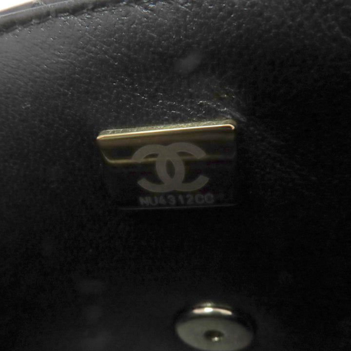 未使用品☆CHANEL シャネル A69900 ミニマトラッセ 20 ラムスキン ランダムシリアル チェーン ショルダーバッグ ブラックゴールド金具