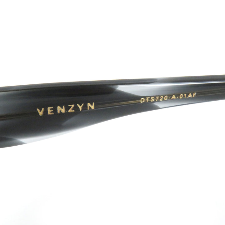 美品□DITA ディータ DTS720-A-01A VENZYN メガネ 眼鏡 アイウェア ブラック系 56□18-150 度入り 保存袋・ケース付き 日本製 メンズ