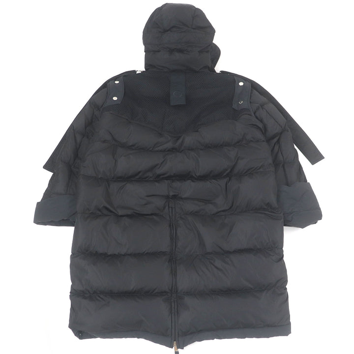 美品□MONCLER GENIUS 2 1952 モンクレールジーニアス 2 19-20AW NARVALONG GIUBBOTTO 2WAY ダウンコート ブラック 2 正規品 メンズ