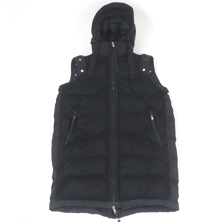美品□MONCLER GENIUS 2 1952 モンクレールジーニアス 2 19-20AW NARVALONG GIUBBOTTO 2WAY ダウンコート ブラック 2 正規品 メンズ
