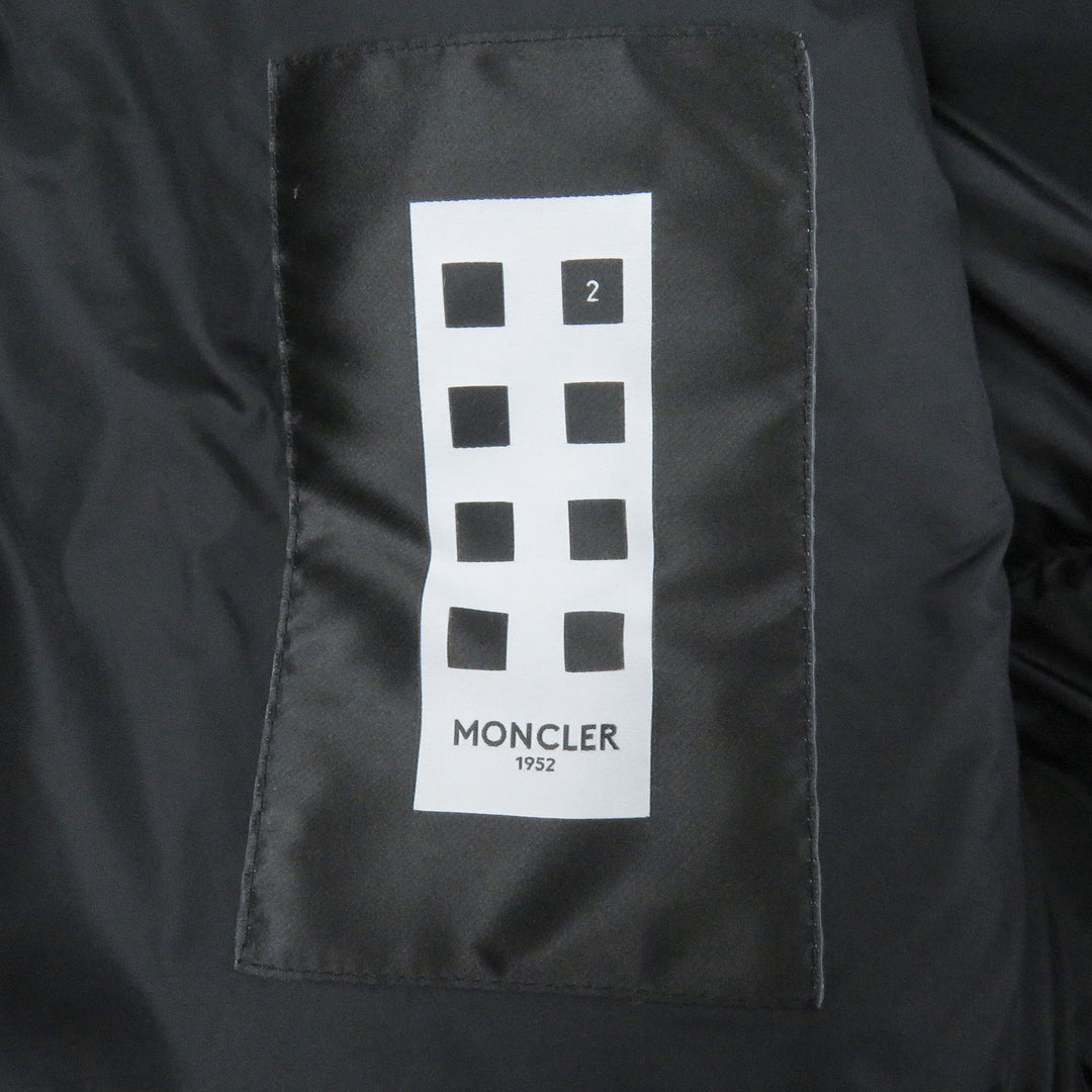 美品□MONCLER GENIUS 2 1952 モンクレールジーニアス 2 19-20AW NARVALONG GIUBBOTTO 2WAY ダウンコート ブラック 2 正規品 メンズ