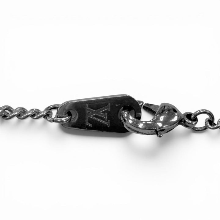 美品□LOUIS VUITTON ルイヴィトン 2022年製 M00911 ネックレス・LVアワード ペンダント アクセサリー シルバー ブラック イタリア製