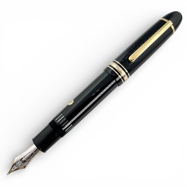 良品▲MONTBLANC モンブラン マイスターシュテュック 149 ペン先14C Mニブ ホワイトスター 万年筆 ブラック ゴールド ドイツ製 メンズ