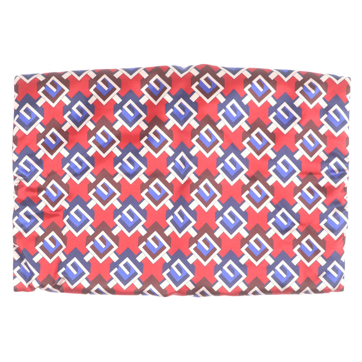 未使用品□GUCCI グッチ 662431 シルク100% ジオメトリックG アイマスク ネックピロー スリッパ トラベルセット XL 箱付き イタリア製