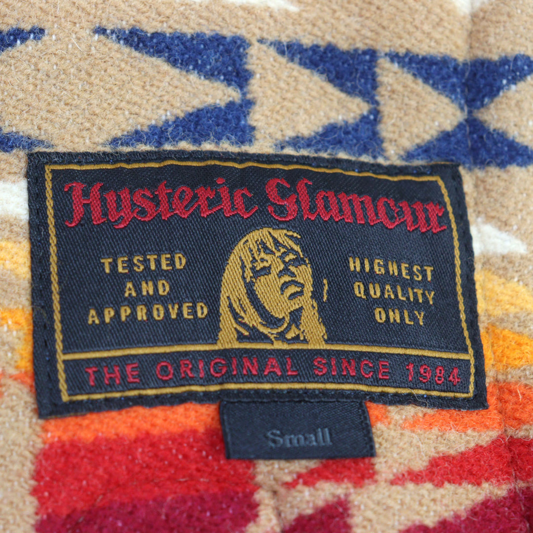 極美品○HYSTERIC GLAMOUR PENDLETON ヒステリックグラマー ペンドルトン 0234AC03 HYS TIMES総柄 ダッフルコート S 正規品 定価121000円