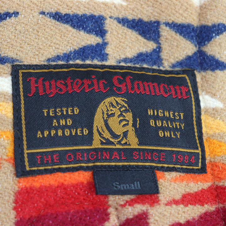 極美品○HYSTERIC GLAMOUR PENDLETON ヒステリックグラマー ペンドルトン 0234AC03 HYS TIMES総柄 ダッフルコート S 正規品 定価121000円