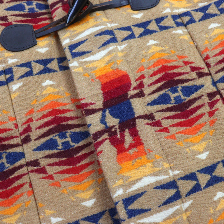 極美品○HYSTERIC GLAMOUR PENDLETON ヒステリックグラマー ペンドルトン 0234AC03 HYS TIMES総柄 ダッフルコート S 正規品 定価121000円