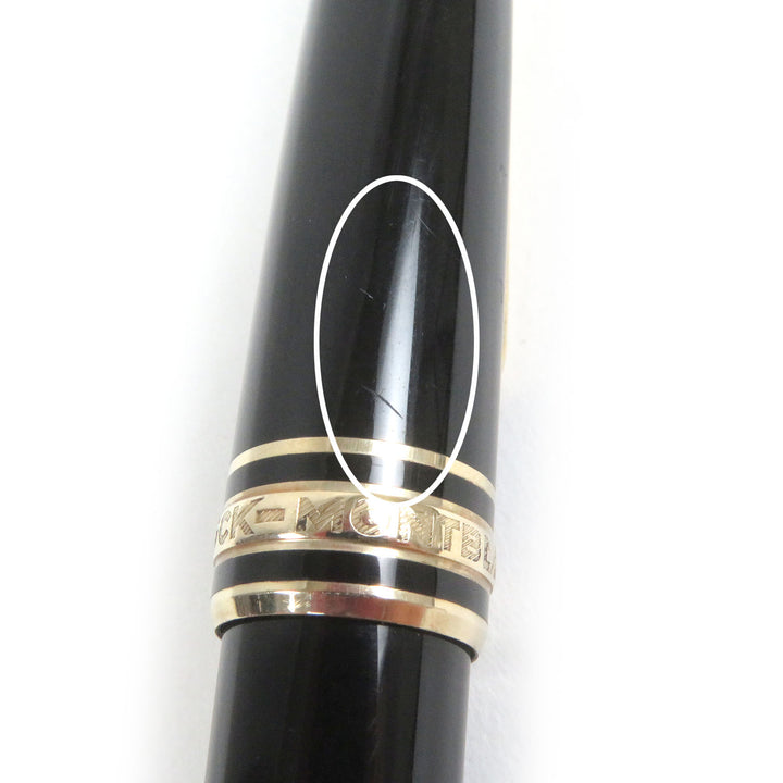 良品□MONTBLANC モンブラン マイスターシュテュック クラシック ツイスト式 ボールペン ブラック ゴールド ドイツ製 メンズ 筆記確認済