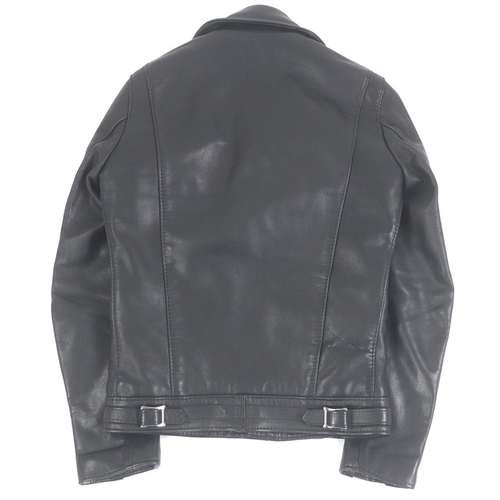 美品□Lewis Leathers ルイスレザー サイクロン タイトフィット レザー ダブルライダースジャケット ブラック 34 イングランド製 メンズ