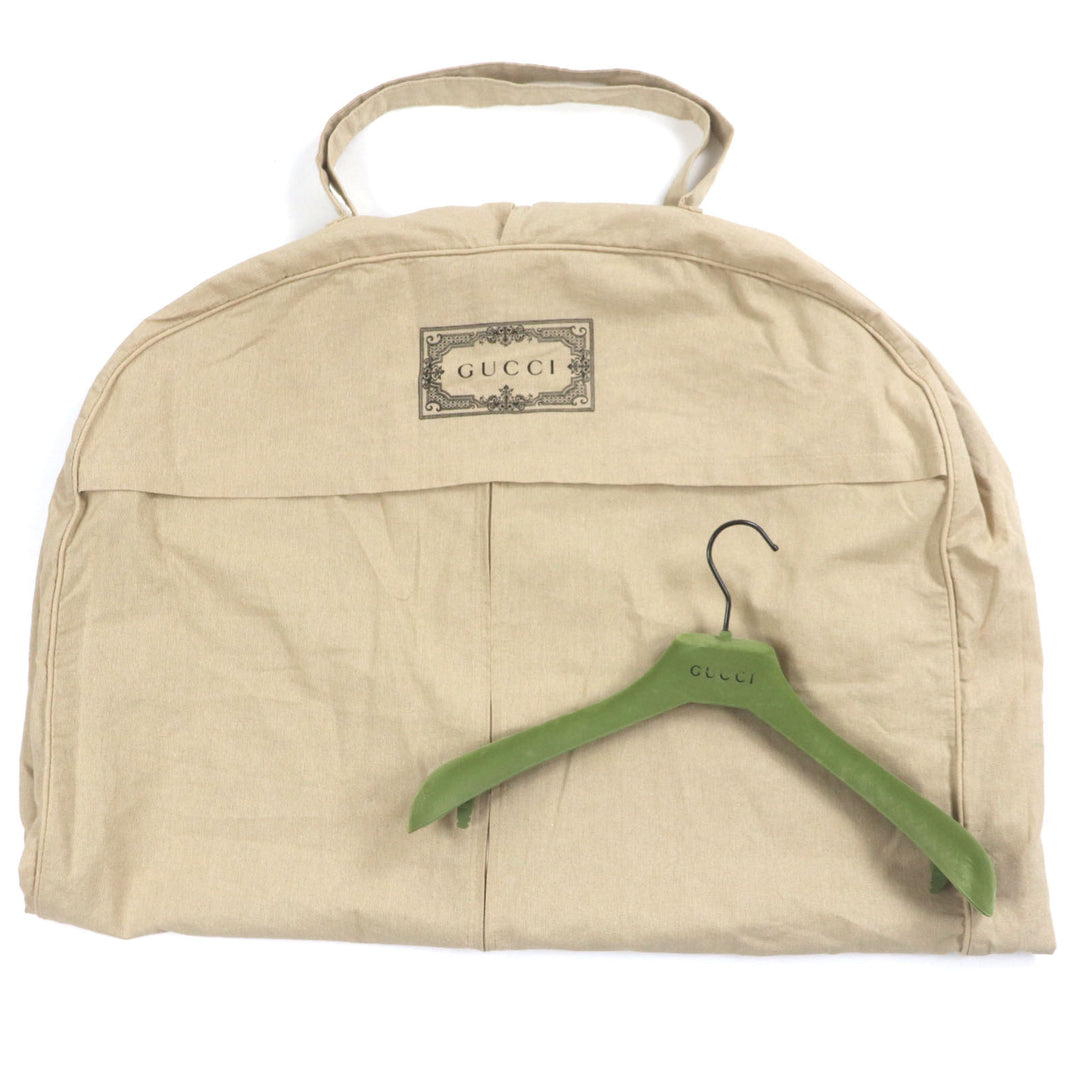 極美品▼GUCCI グッチ 715535 GGキャンバス WZIPUP フーデッド ダウンジャケット ベージュ 44 ハンガー・ガーメント付き 正規品 メンズ