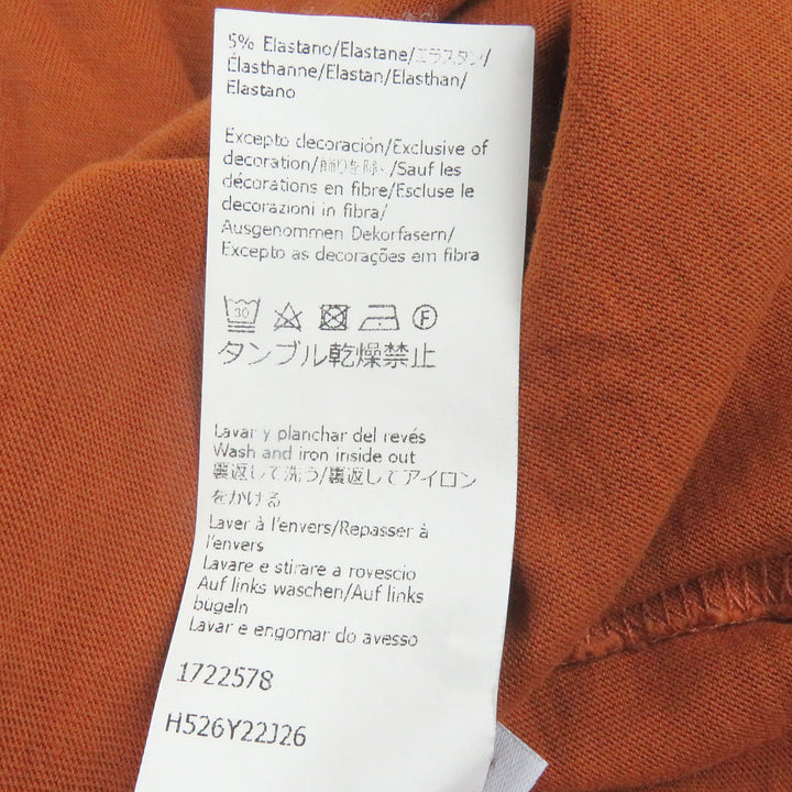 極美品□LOEWE ロエベ H526Y22J26 コットン100％ アナグラム刺繍 エンブロイダリー 半袖Ｔシャツ カットソー ブラウン XS 正規品 メンズ