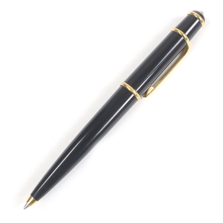 良品□Cartier カルティエ ディアボロ ドゥ カルティエ ブルージェムストーン ツイスト式 ボールペン ブラック ゴールド 筆記確認済み