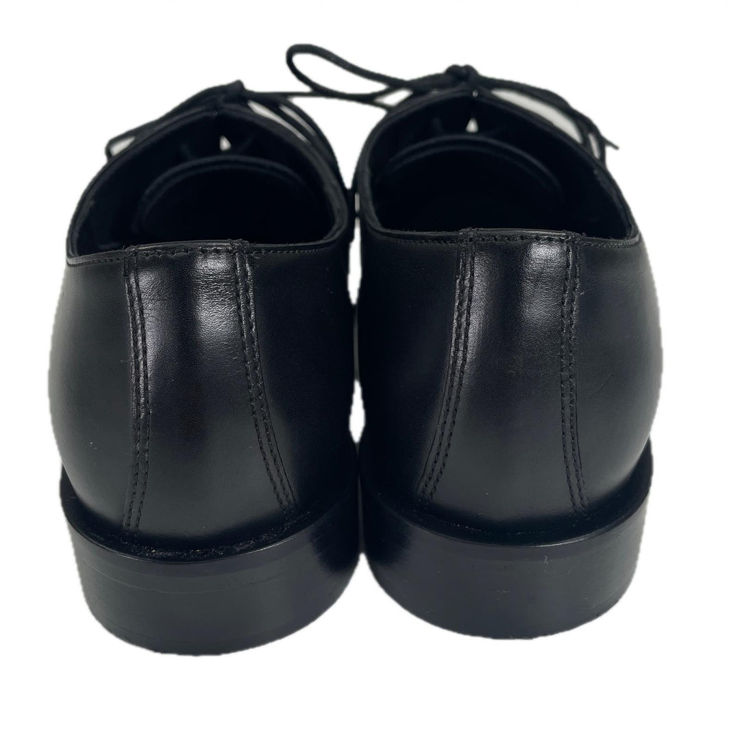 美品▲Valentino Garavani ヴァレンティノガラヴァーニ BDJ56RW スタッズ レザーシューズ ブラック 38 保存袋付き イタリア製 レディース