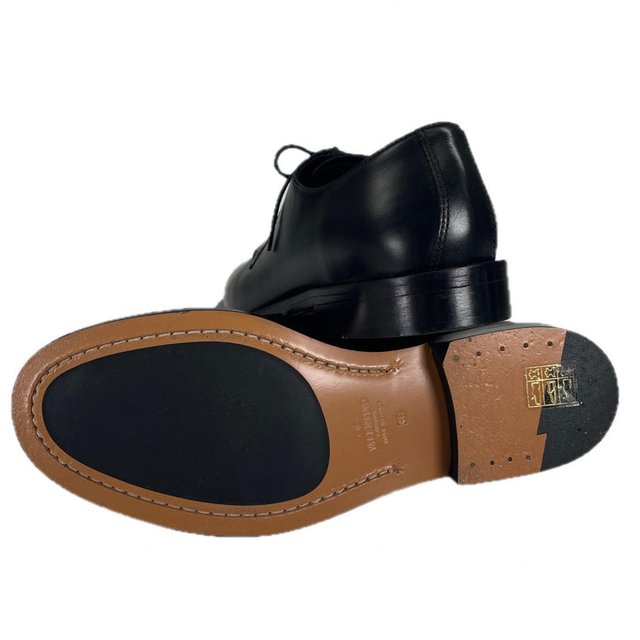 美品▲Valentino Garavani ヴァレンティノガラヴァーニ BDJ56RW スタッズ レザーシューズ ブラック 38 保存袋付き イタリア製 レディース