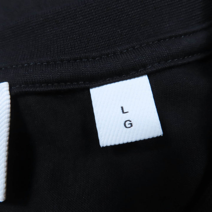 極美品☆BURBERRY バーバリー 8025663 コットン100％ ティッシ期 袖穴あきデザイン ロゴ入り 長袖Ｔシャツ ブラック L 正規品 レディース