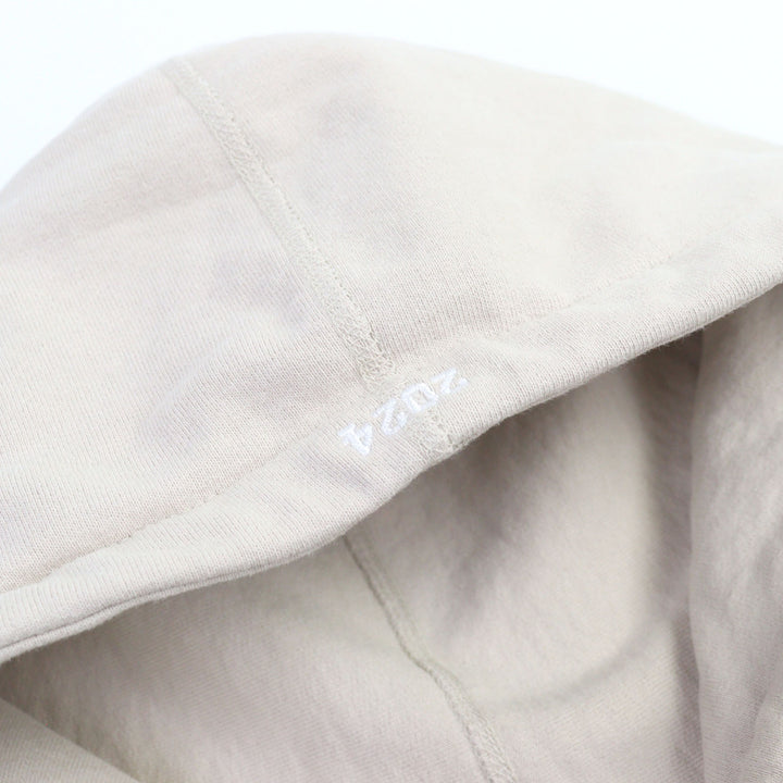 美品○Supreme シュプリーム 24AW Box Logo Hooded Sweatshirt ボックスロゴ 2024刺繍 裏起毛 パーカー アイボリー S 正規品 メンズ