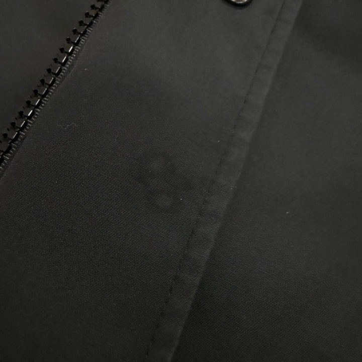 良品□CANADA GOOSE カナダグース 2052M LANGFORD ロゴワッペン フーデッドダウンジャケット コート ブラック XS カナダ製 正規品 メンズ