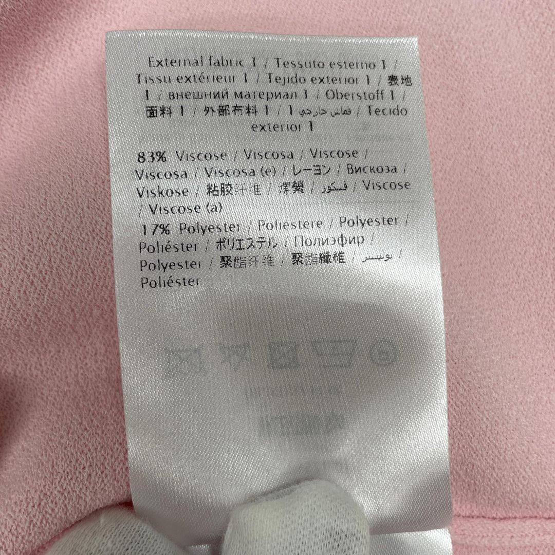 美品▲VALENTINO ヴァレンティノ QB2KD07343K レース切り替え ワンピース ドレス ピンク M イタリア製 正規品 レディース