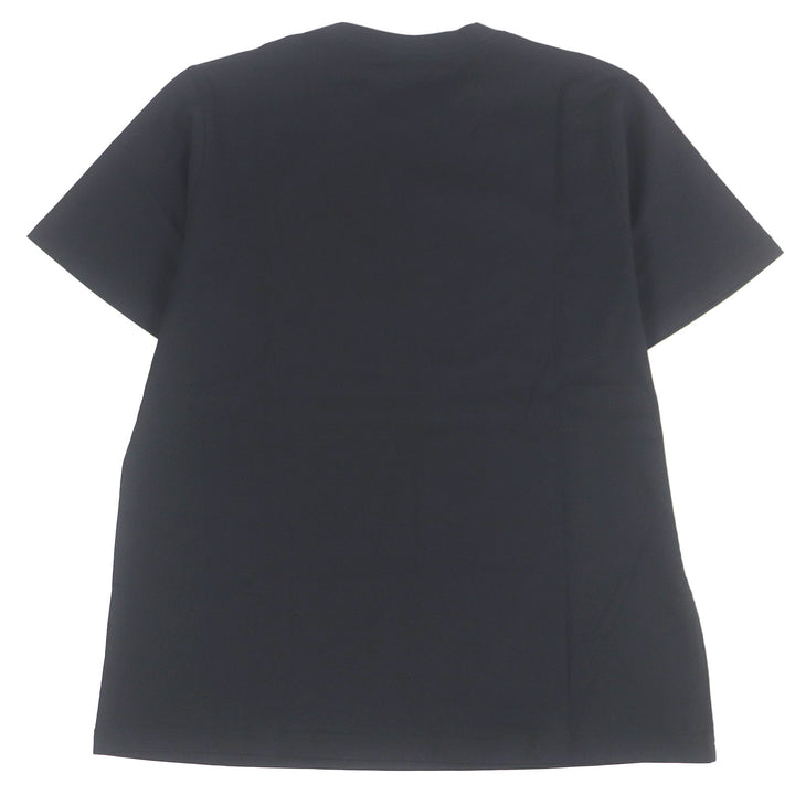 未使用品□BURBERRY バーバリー 8080324 コットン100％ ロゴプリント クルーネック カットソー 半袖Ｔシャツ ブラック M 正規品 メンズ