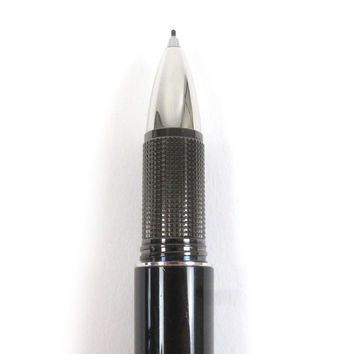 良品□MONTBLANC モンブラン スターウォーカー ホワイトスター キャップ式 ボールペン ブラック シルバー ドイツ製 メンズ 筆記確認済み
