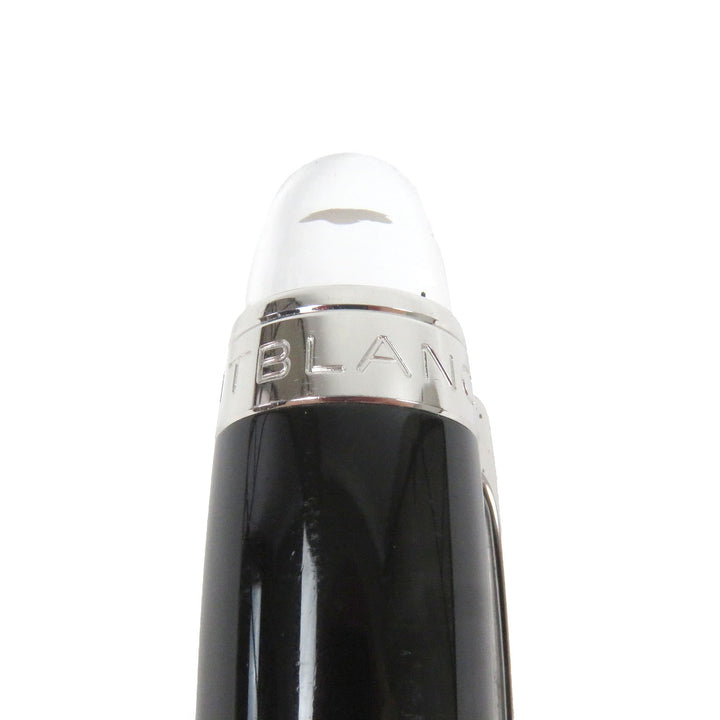 良品□MONTBLANC モンブラン スターウォーカー ホワイトスター キャップ式 ボールペン ブラック シルバー ドイツ製 メンズ 筆記確認済み