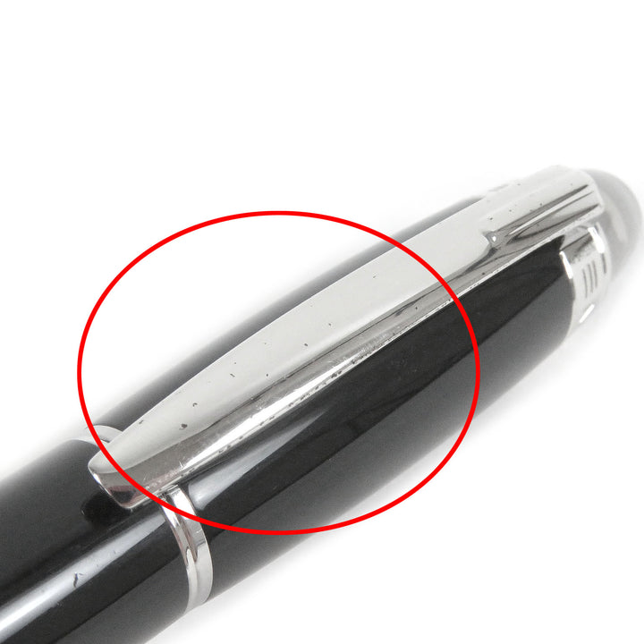 良品□MONTBLANC モンブラン スターウォーカー ホワイトスター キャップ式 ボールペン ブラック シルバー ドイツ製 メンズ 筆記確認済み