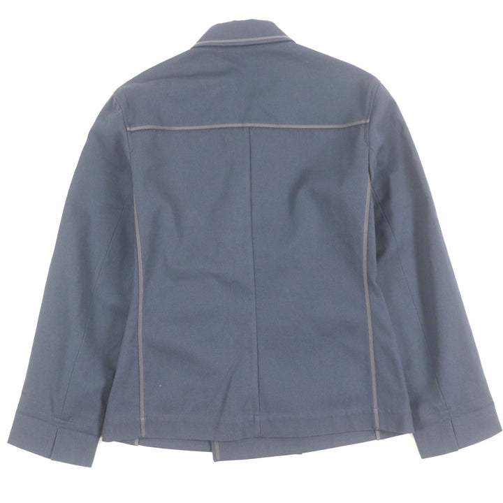 極美品▼DIOR ディオール オム 24SS 383C276A5641 ガードナーズ シルク使い ダブルジャケット テーラード ネイビー 48 正規品 メンズ