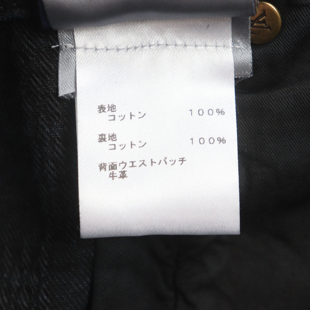 極美品▼LOUIS VUITTON ルイヴィトン 24AW 1AFX68 ダミエワークウェアコットン デニムパンツ ブラック 29 イタリア製 正規品 メンズ