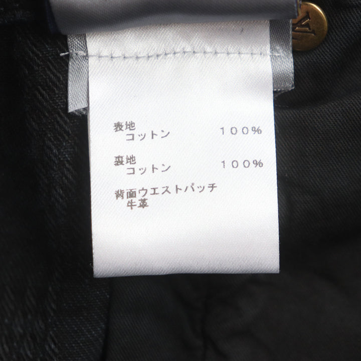 極美品▼LOUIS VUITTON ルイヴィトン 24AW 1AFX68 ダミエワークウェアコットン デニムパンツ ブラック 29 イタリア製 正規品 メンズ