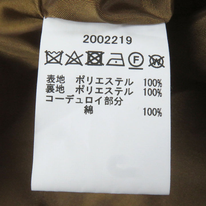 極美品□Barbour バブアー 2002219 グレンチェック 襟コーデュロイ ロゴボタン ステンカラーコート ロングコート ベージュ系 8 正規品