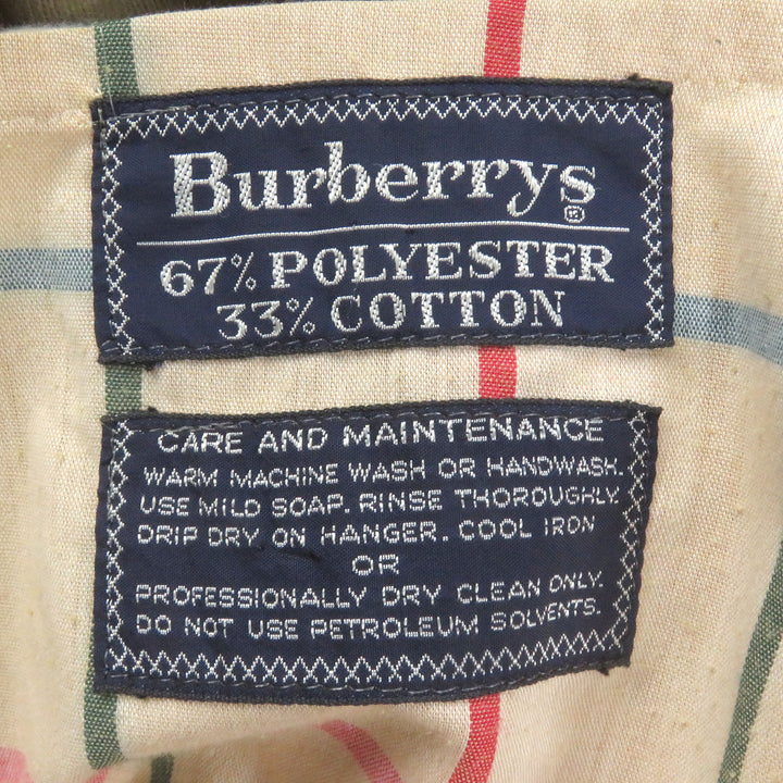 美品□Burberrys バーバリー ヴィンテージ 希少 ボアライナー付き 裏チェック柄 ステンカラーコート メンズLサイズ相当 イングランド製