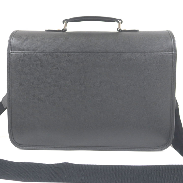 極美品□LOUIS VUITTON ルイヴィトン M32622 タイガ アントン LVロゴエンボス ブリーフケース ショルダーバッグ アルドワーズ フランス製