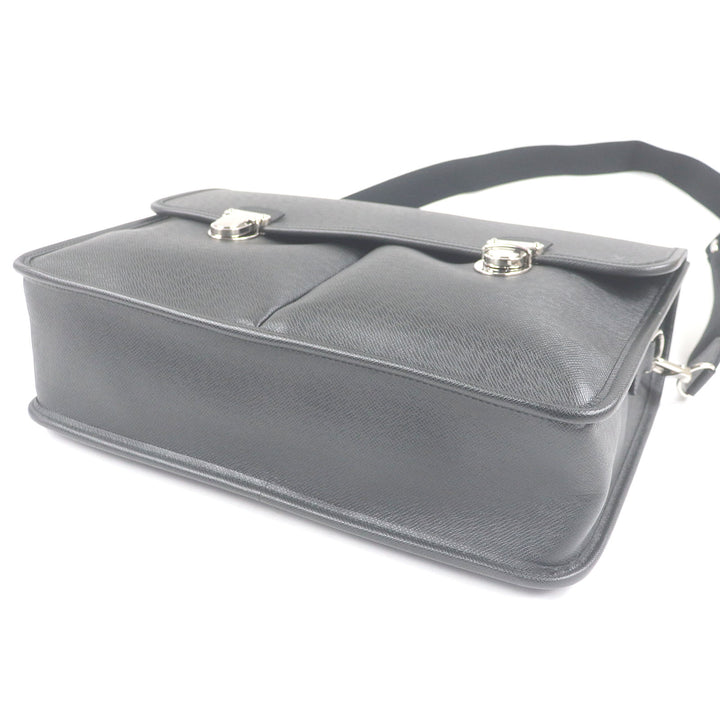 極美品□LOUIS VUITTON ルイヴィトン M32622 タイガ アントン LVロゴエンボス ブリーフケース ショルダーバッグ アルドワーズ フランス製