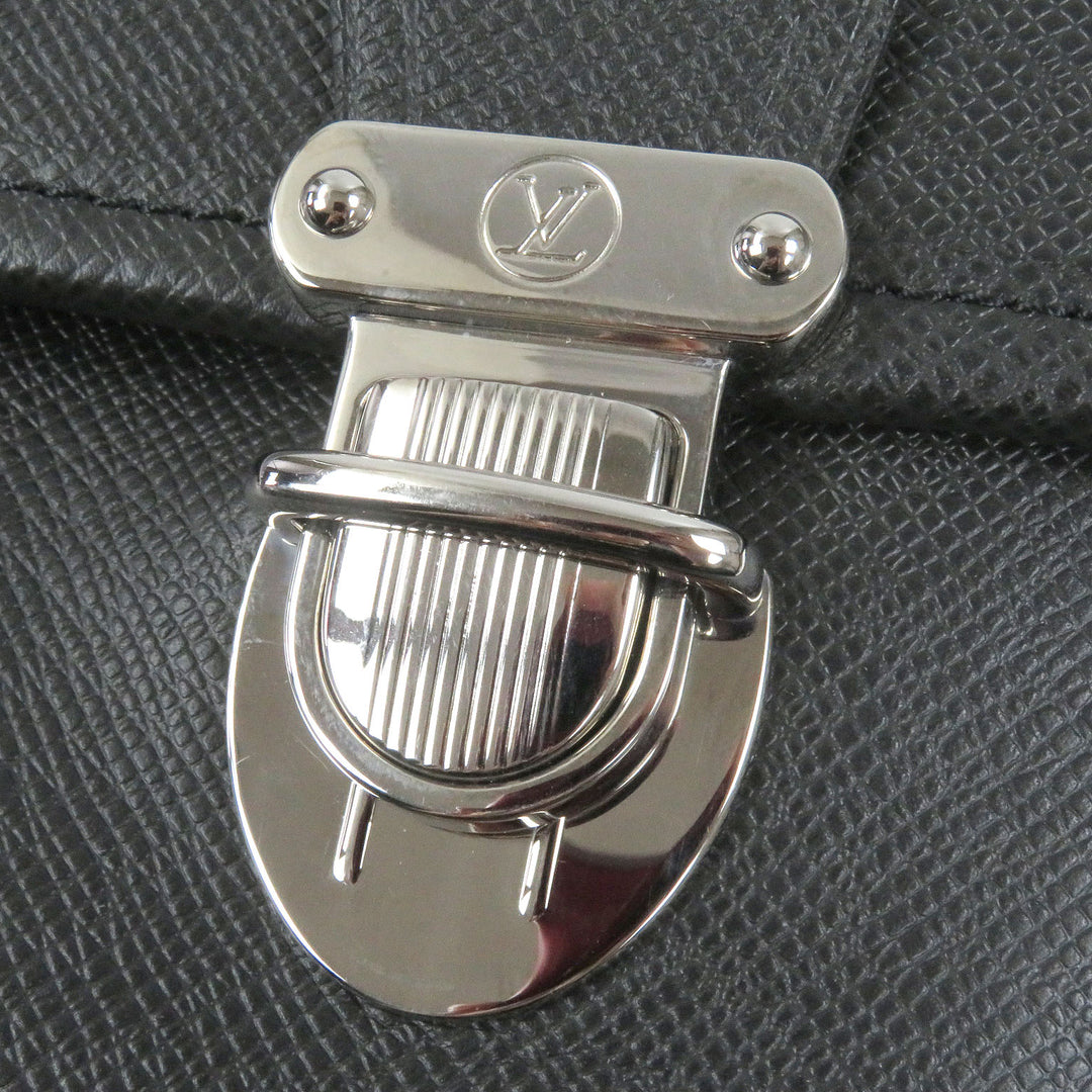 極美品□LOUIS VUITTON ルイヴィトン M32622 タイガ アントン LVロゴエンボス ブリーフケース ショルダーバッグ アルドワーズ フランス製