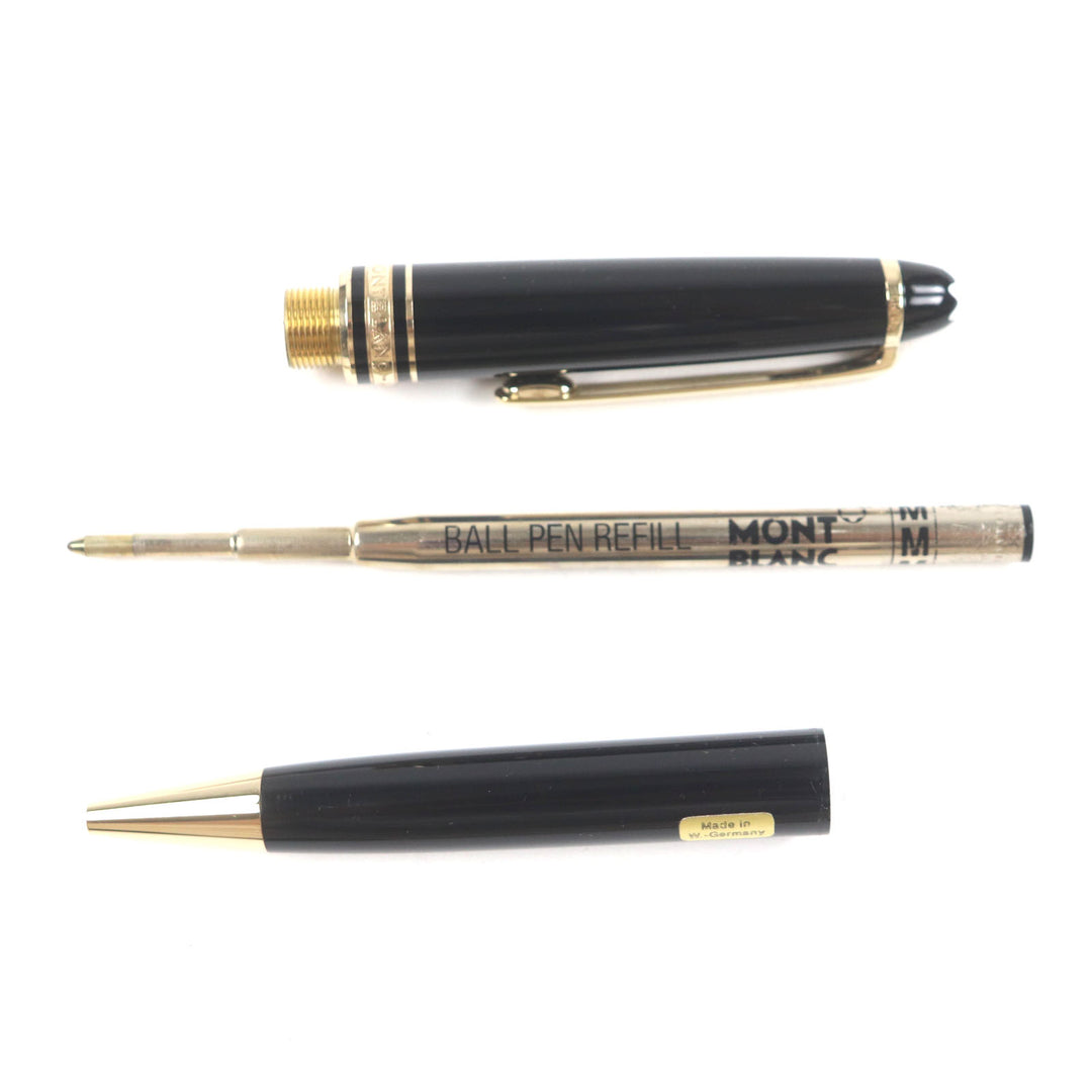 極美品▼MONTBLANC モンブラン マイスターシュテュック クラシック ホワイトスター ツイスト式 ボールペン ケース付き 西ドイツ製 メンズ