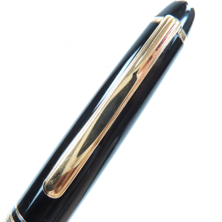 良品▼MONTBLANC モンブラン マイスターシュテュック クラシック ホワイトスター ツイスト式 ボールペン ブラック ゴールド ドイツ製