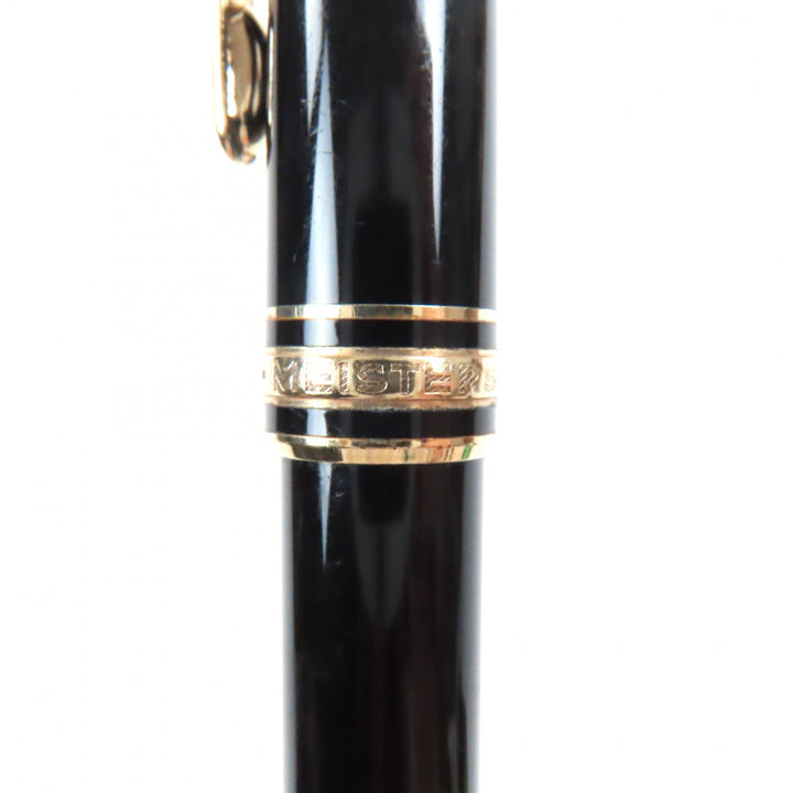 良品▼MONTBLANC モンブラン マイスターシュテュック クラシック ホワイトスター ツイスト式 ボールペン ブラック ゴールド ドイツ製