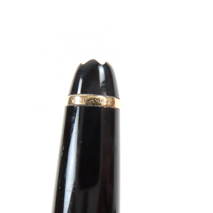 良品▼MONTBLANC モンブラン マイスターシュテュック クラシック ホワイトスター ツイスト式 ボールペン ブラック ゴールド ドイツ製