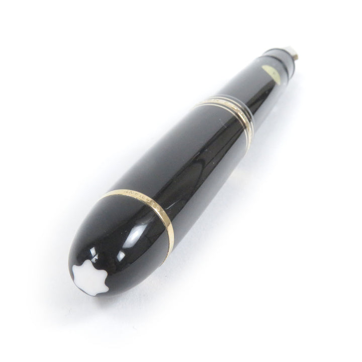 良品□MONTBLANC モンブラン マイスターシュテュック 149 ホワイトスター ペン先14C Fニブ キャップ式 万年筆 ブラック ドイツ製