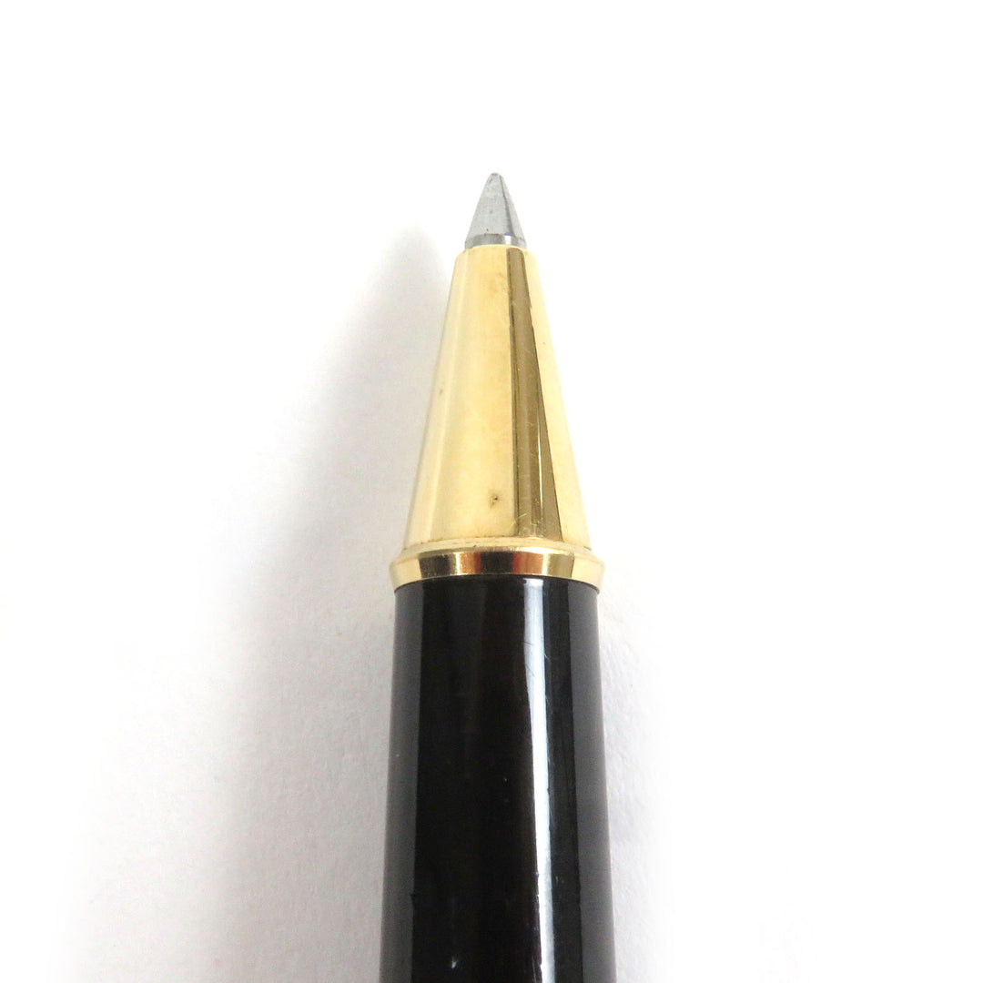 良品□MONTBLANC モンブラン マイスターシュテュック クラシック キャップ式 ボールペン ステーショナリー ブラック ゴールド ドイツ製