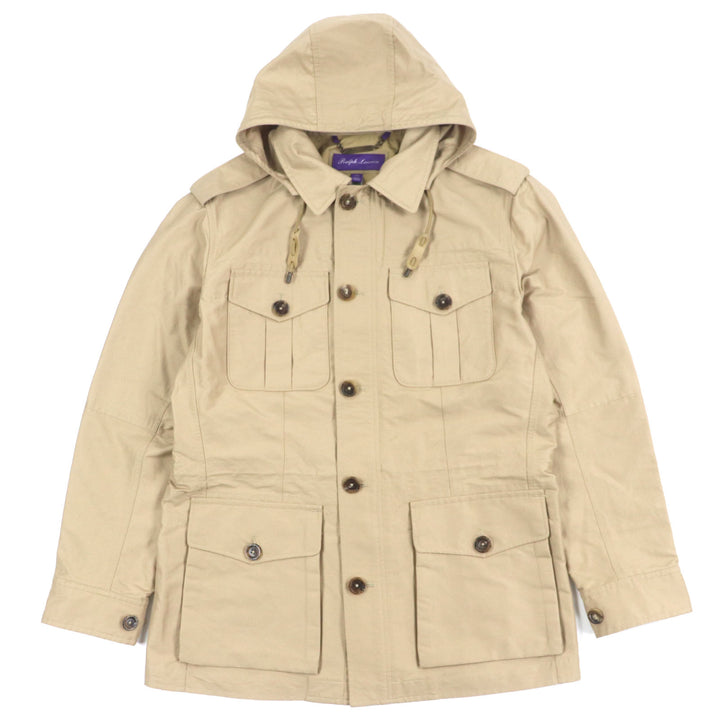 極美品▼ラルフローレンパープルレーベル 16020107410 MNPLOTW Hartridge 4ポケットジャケット WZIP マウンテンパーカー S 正規品 メンズ